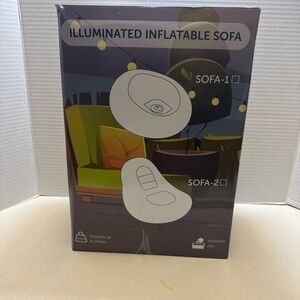 MIICASA LED Light Inflatable Lounge Furniture - Remote - Multi Color